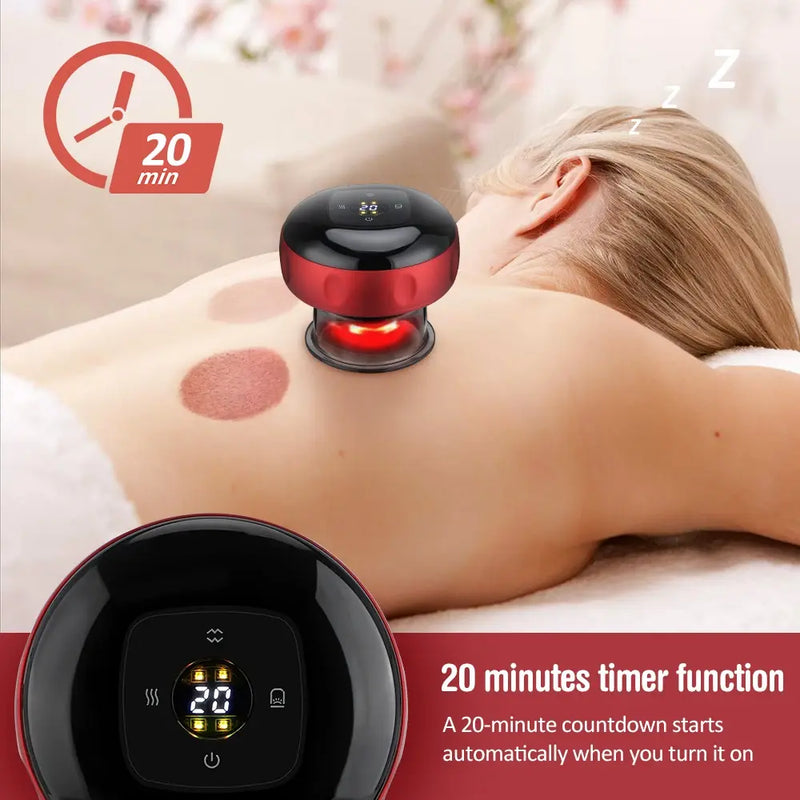 6-in-1 Electric, Red Light Cupping Therapy